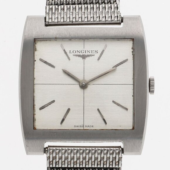 WATCH LONGINES Flagship Square Silver SS MN - Picture 1 of 6